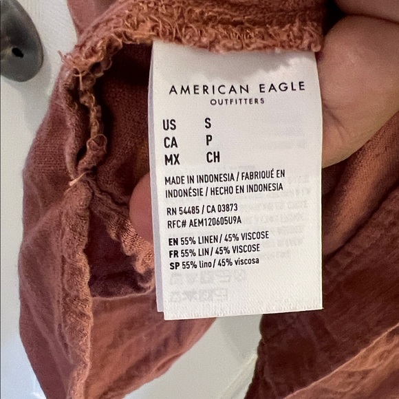 Rust Button-Up Shirt - Picture 3 of 5